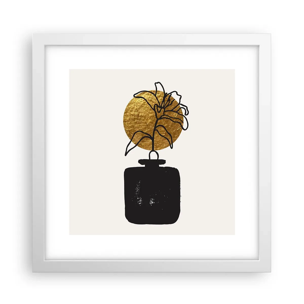 Poszter fekete keretben - Szépség az egyensúlyban - 30x30 cm