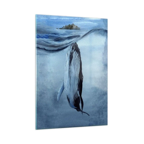 Üveg kép - Észak két világa - 50x70 cm