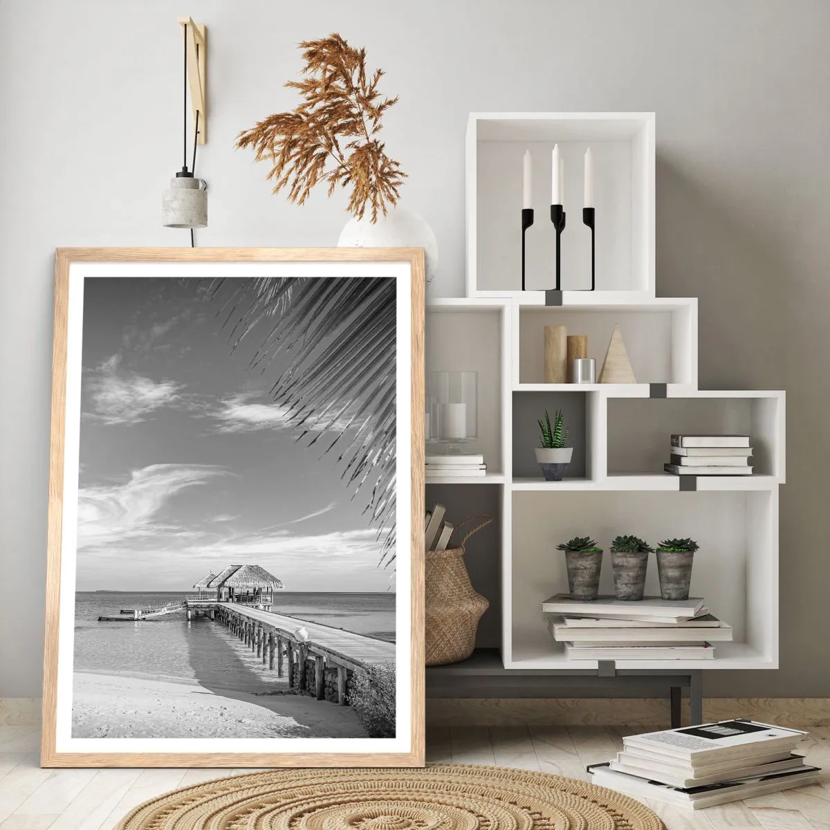 Poszter világos tölgy keretben - Emlék vagy álom? - 50x70 cm