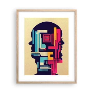 Poszter világos tölgy keretben - Új kkötelékek - 40x50 cm