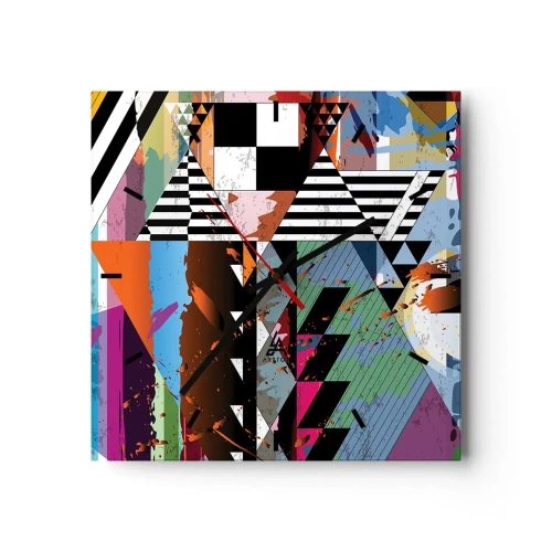 Falióra, Óra - Geometrikus és organikus - 30x30 cm