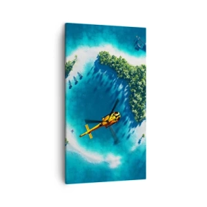 Vászonkép - Vegyél magadnak egy szigetet - 45x80 cm