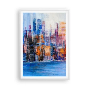Poszter fekete keretben - Egy vidám metropolisz - 70x100 cm