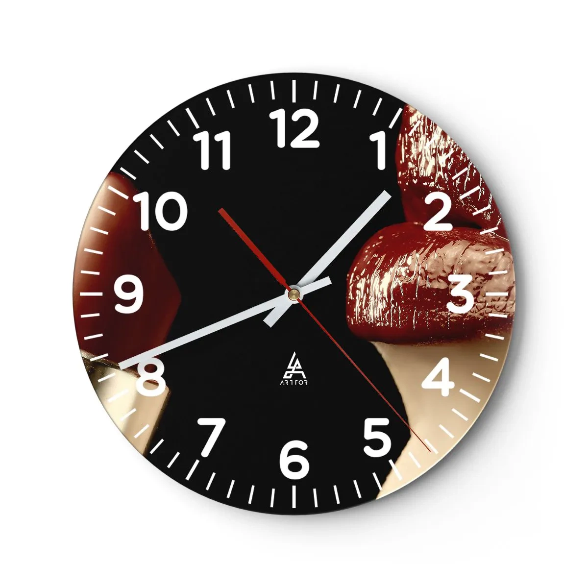 Falióra, Óra - A kármin érzékisége és ragyogása - 30x30 cm