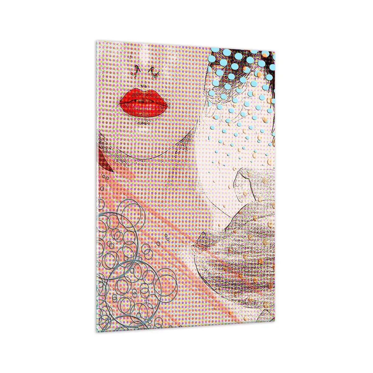 Üveg kép - Képregényes heroin - 70x100 cm