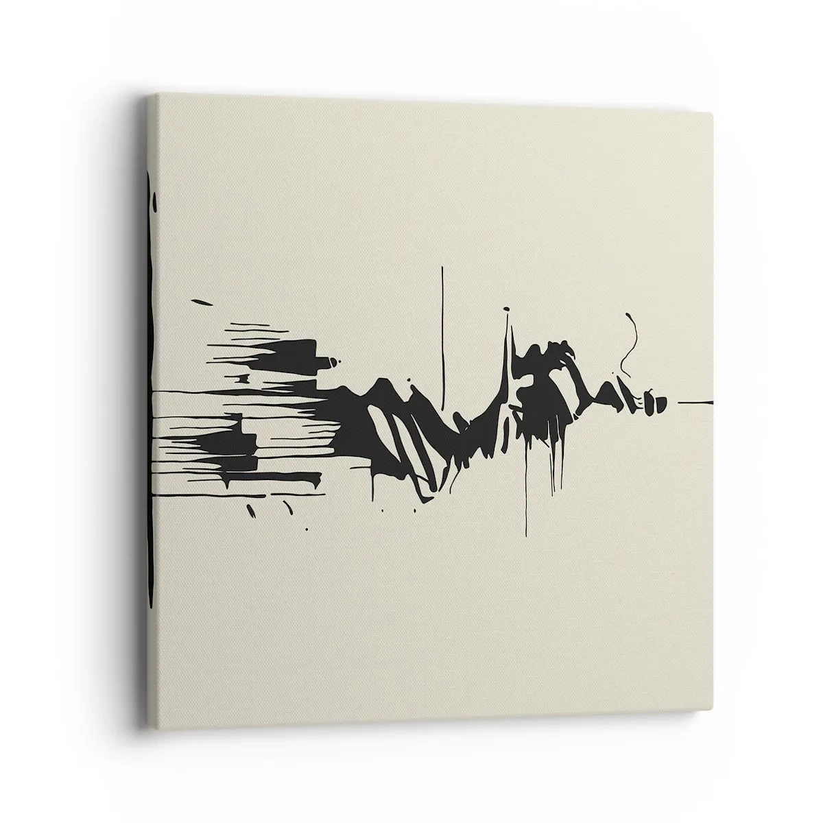 Vászonkép - Sietős absztrakció - 40x40 cm