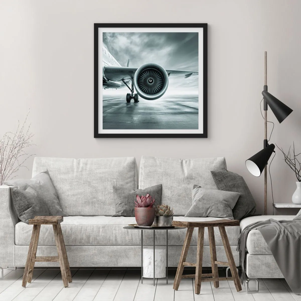 Poszter fehér keretben - Van erő! - 40x40 cm