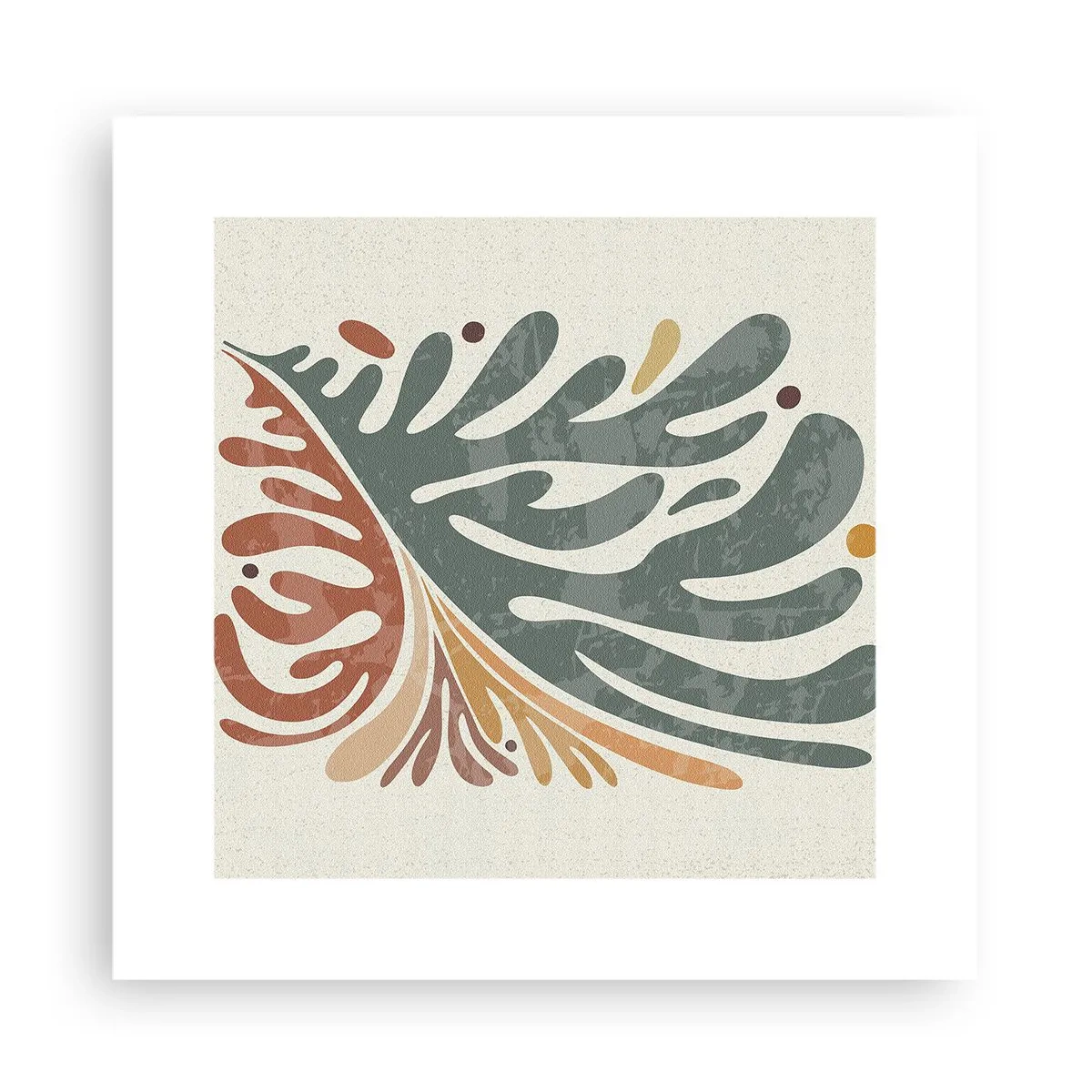 Poszter - Többszínű levél - 30x30 cm