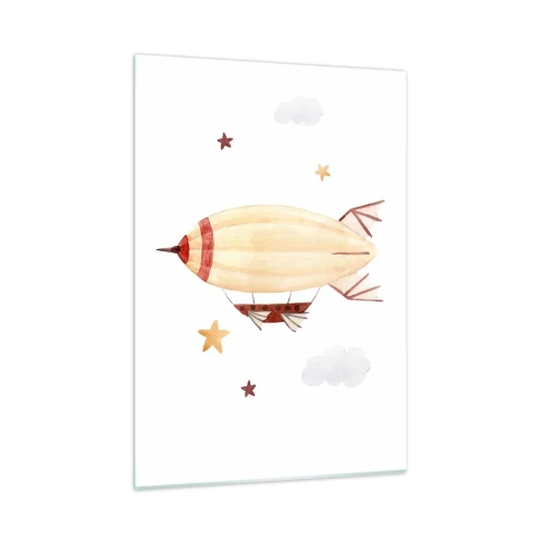 Üveg kép - Léghajó - 50x70 cm
