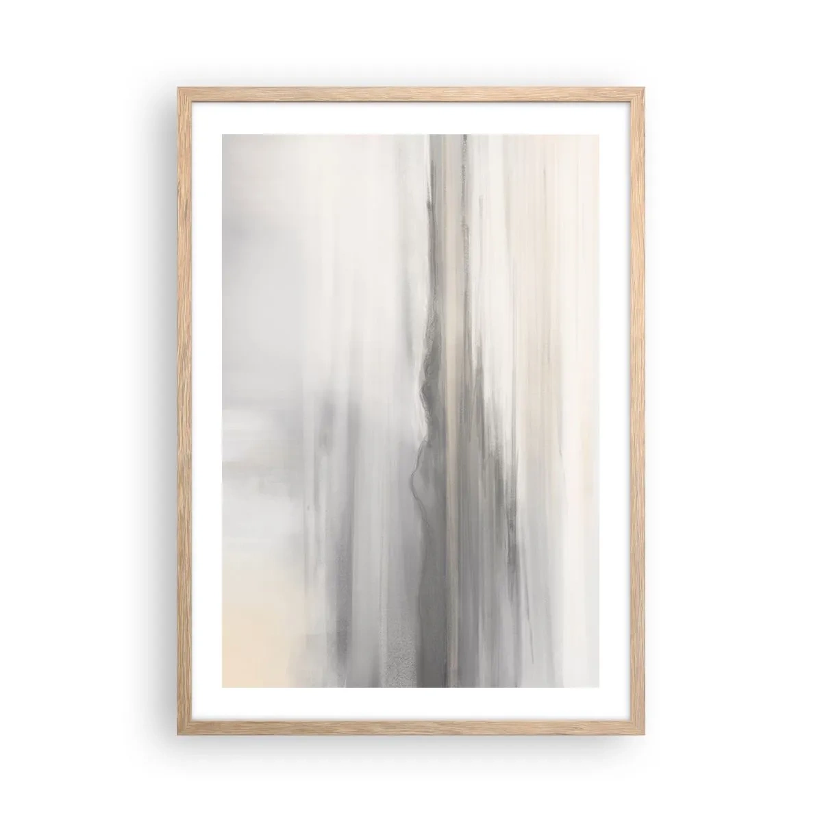 Poszter világos tölgy keretben - Gondolkodó távolság - 50x70 cm