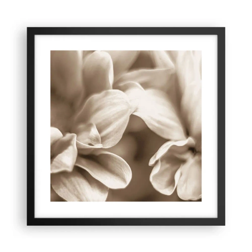 Poszter fehér keretben - Gyengéd, mint egy mosoly - 40x40 cm