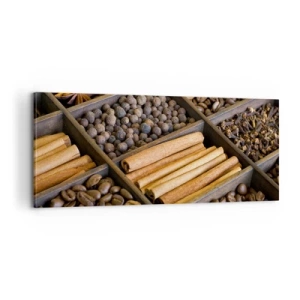 Vászonkép - Az aromák kincsesbányája - 100x40 cm