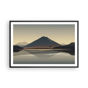 Poszter fehér keretben - Tükörreflexió - 91x61 cm