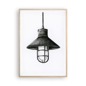 Poszter világos tölgy keretben - Mint évekkel ezelőtt... - 70x100 cm