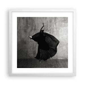Poszter fekete keretben - Szenvedélyes pas - 40x40 cm