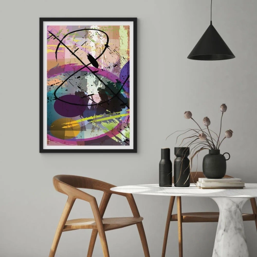 Poszter fehér keretben - Mehet egyenesen előre vagy körbe - 70x100 cm