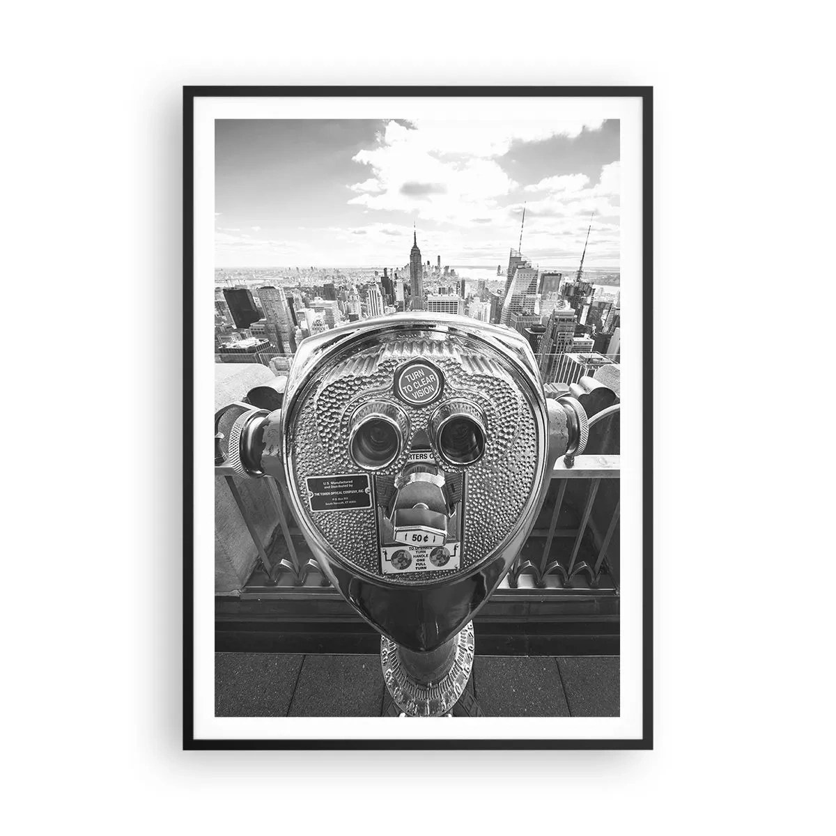 Poszter fehér keretben - A városok városa - 70x100 cm