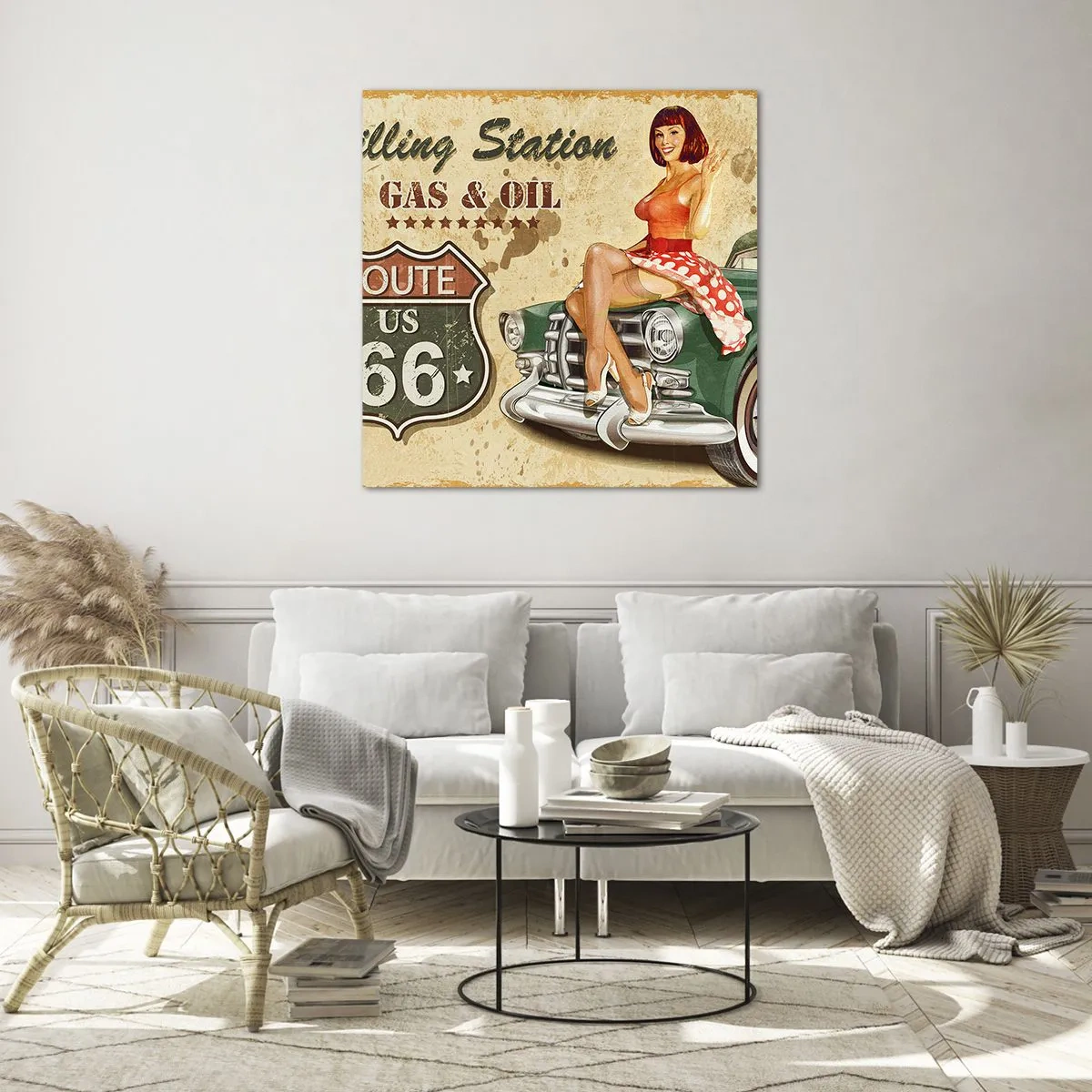 Üveg kép - A csodálatos 40-es évek. - 50x50 cm