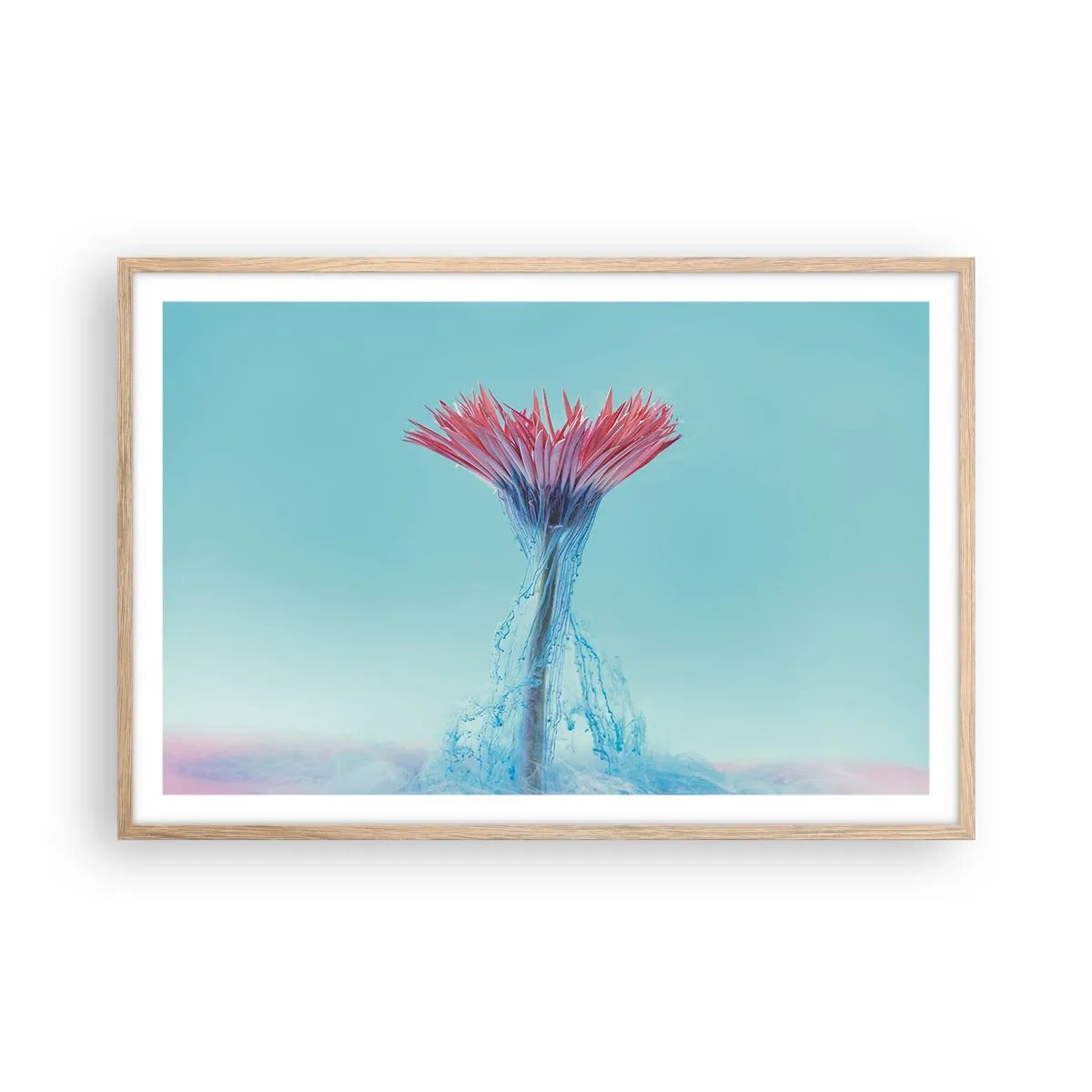 Poszter világos tölgy keretben - Élénkítő ölelésben - 91x61 cm