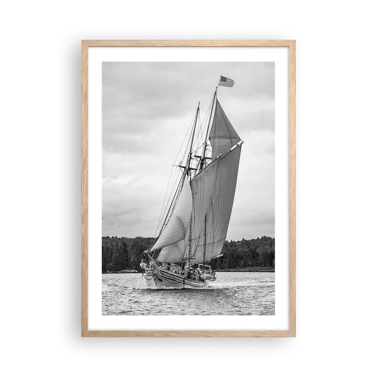 Poszter világos tölgy keretben - A szél testvérei - 50x70 cm