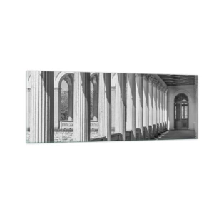 Üveg kép - Napsütötte árkádsor - 140x50 cm