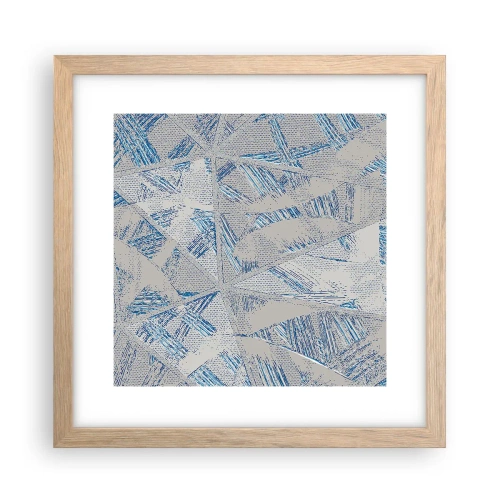 Poszter világos tölgy keretben - A szürkéskék labirintusban - 30x30 cm