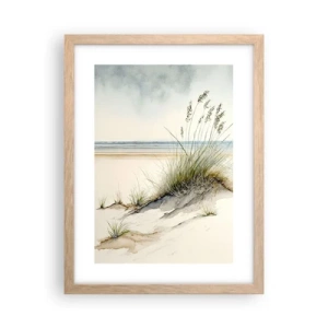 Poszter világos tölgy keretben - A szél által kényeztetve - 30x40 cm