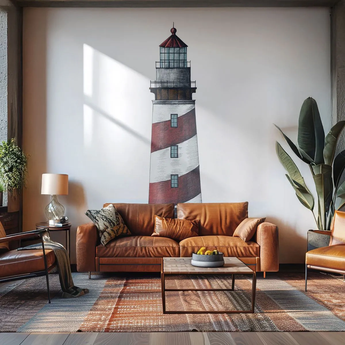Egyedi tapéta Premium Canvas - Mindig résen - Világítótorony, Tengeri, Tengerpart