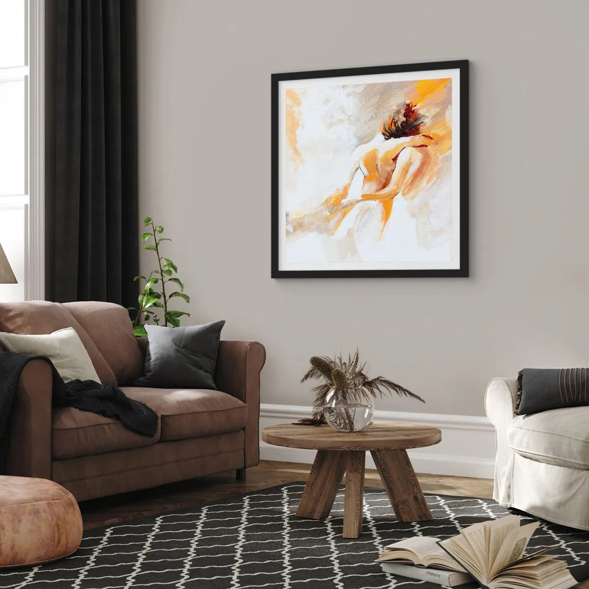 Poszter fehér keretben - A közelség egében - 60x60 cm