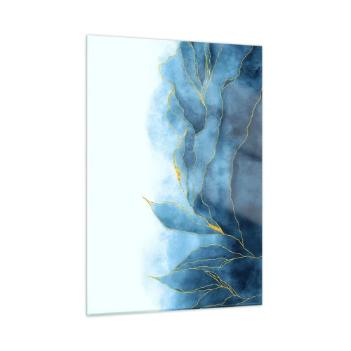 Üveg kép - Kék aranyban - 50x70 cm