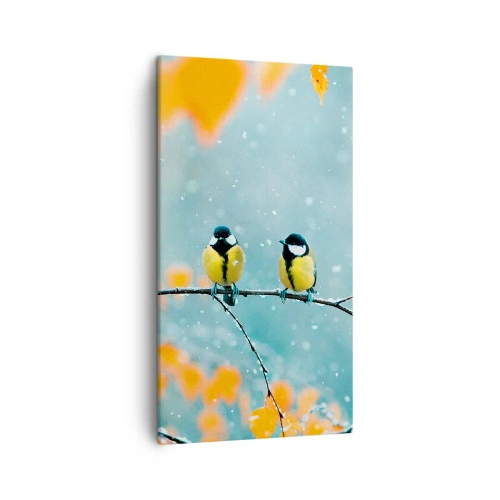 Vászonkép - Madárpletykák - 45x80 cm