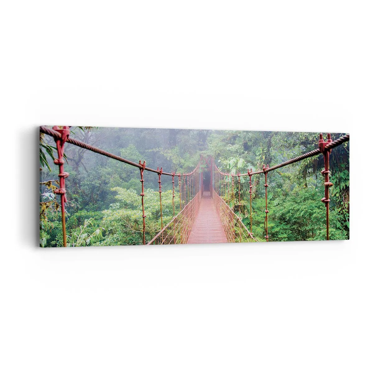 Vászonkép - A lomkoronák fölé függesztve - 90x30 cm