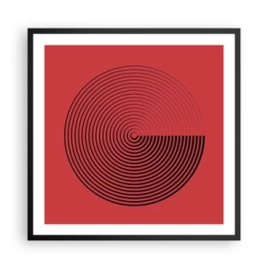 Poszter fehér keretben - Körkörös mozgás - 60x60 cm
