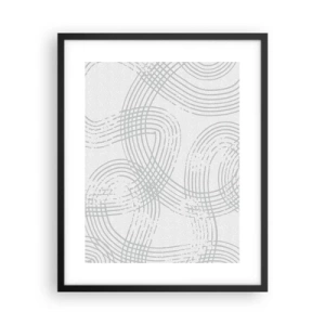Poszter fehér keretben - Nincs egyenes út - 40x50 cm