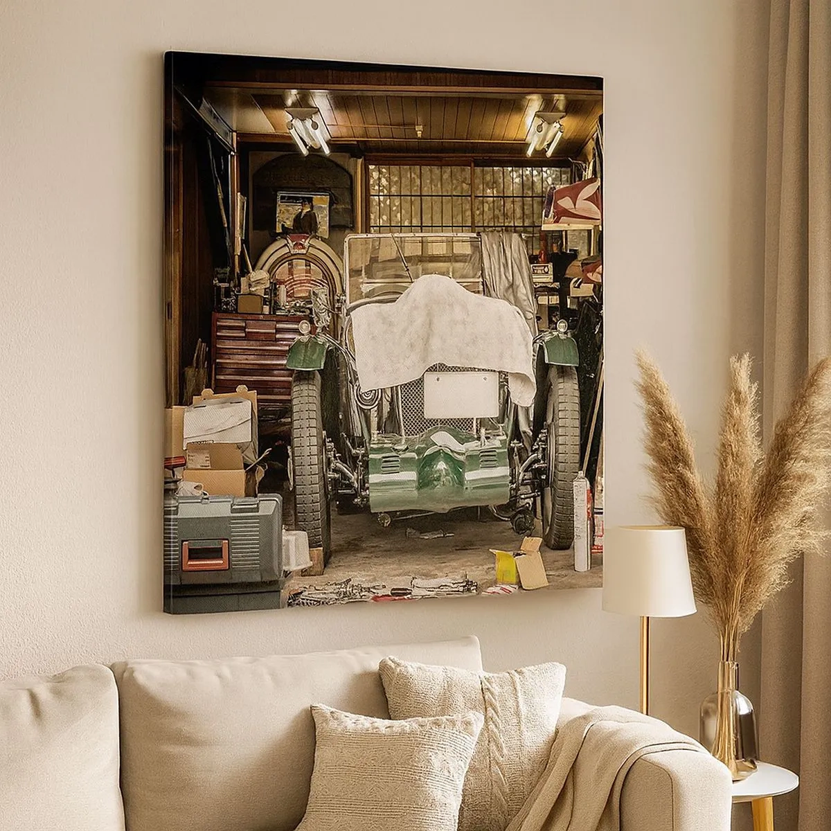 Vászonkép - Vissza a múltba - 30x30 cm