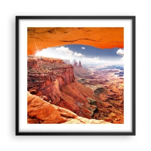 Poszter fehér keretben - Maga a természet faragta - 50x50 cm