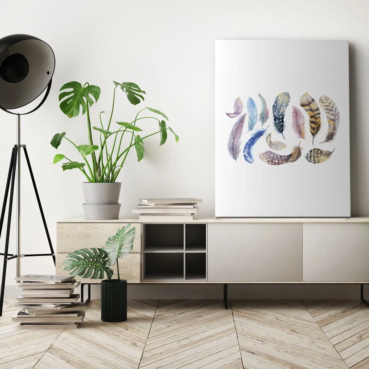 Vászonkép - Könnyű, tarka és sokszínű - 65x120 cm