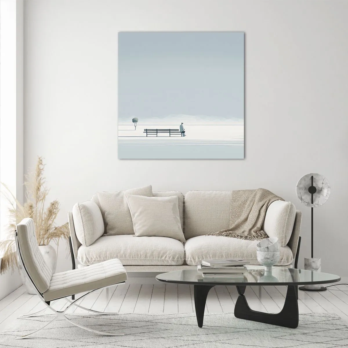 Üveg kép - Igen, én várok. - 70x70 cm