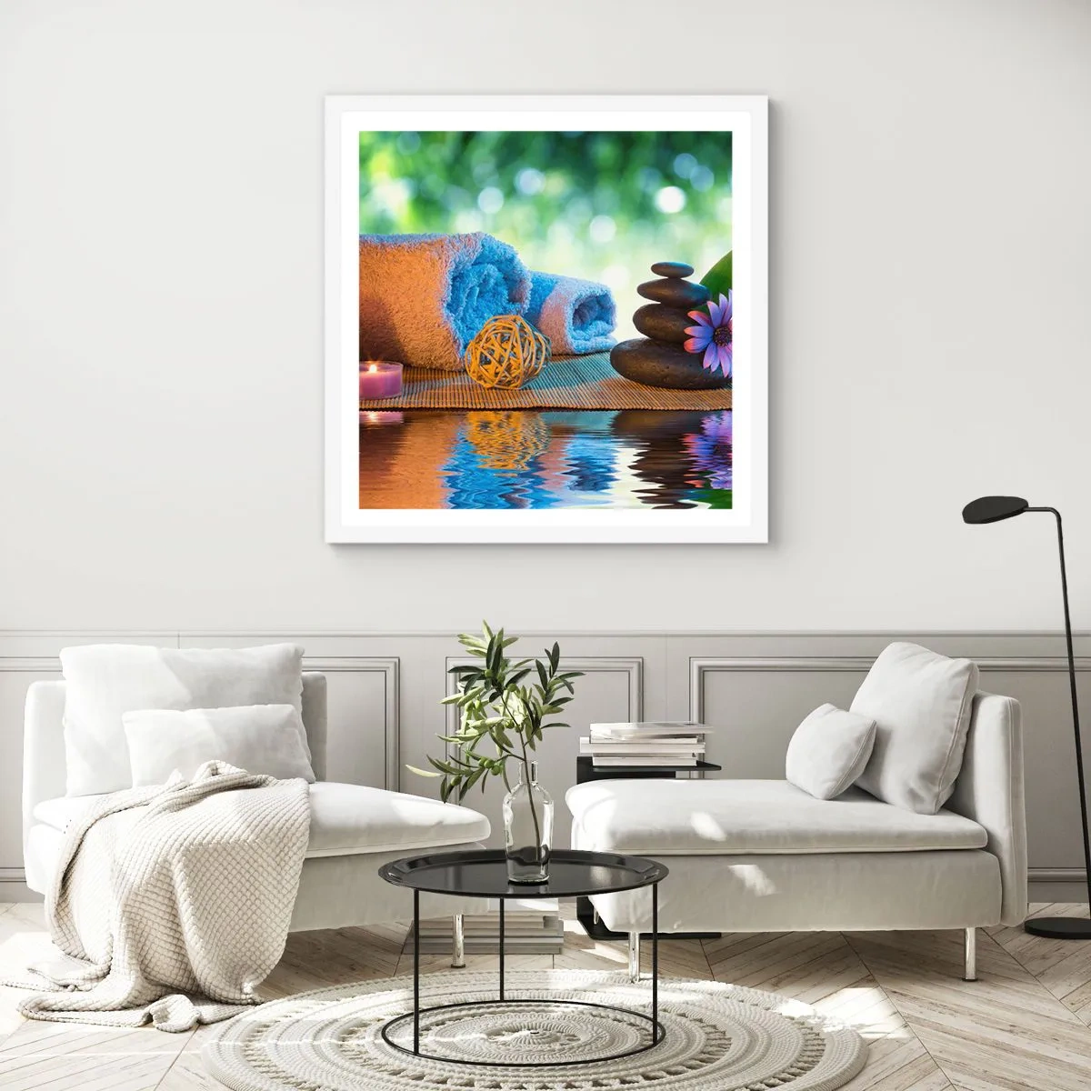 Poszter fekete keretben - Idő a testnek - 60x60 cm