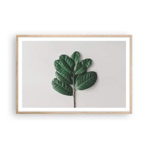 Poszter világos tölgy keretben - Rajz csak a természetről - 91x61 cm