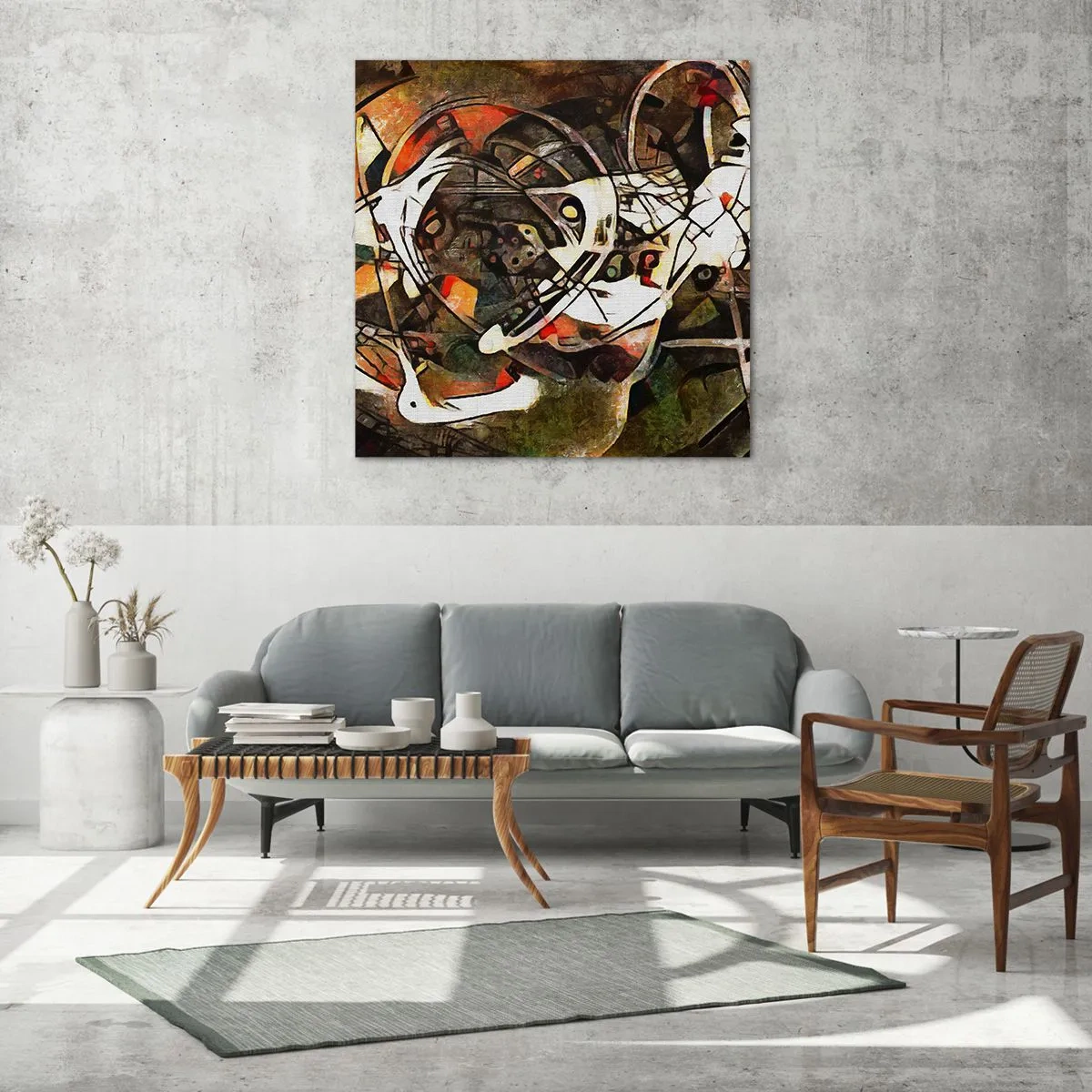 Üveg kép - Hallod a mozgást? - 50x50 cm