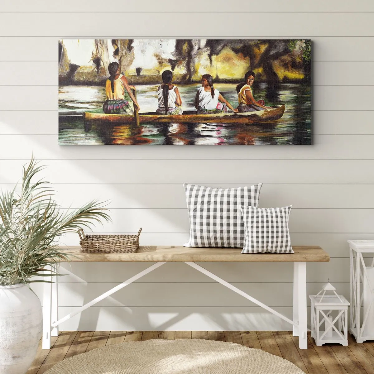 Vászonkép - Egy polinéz paradicsomban - 100x40 cm