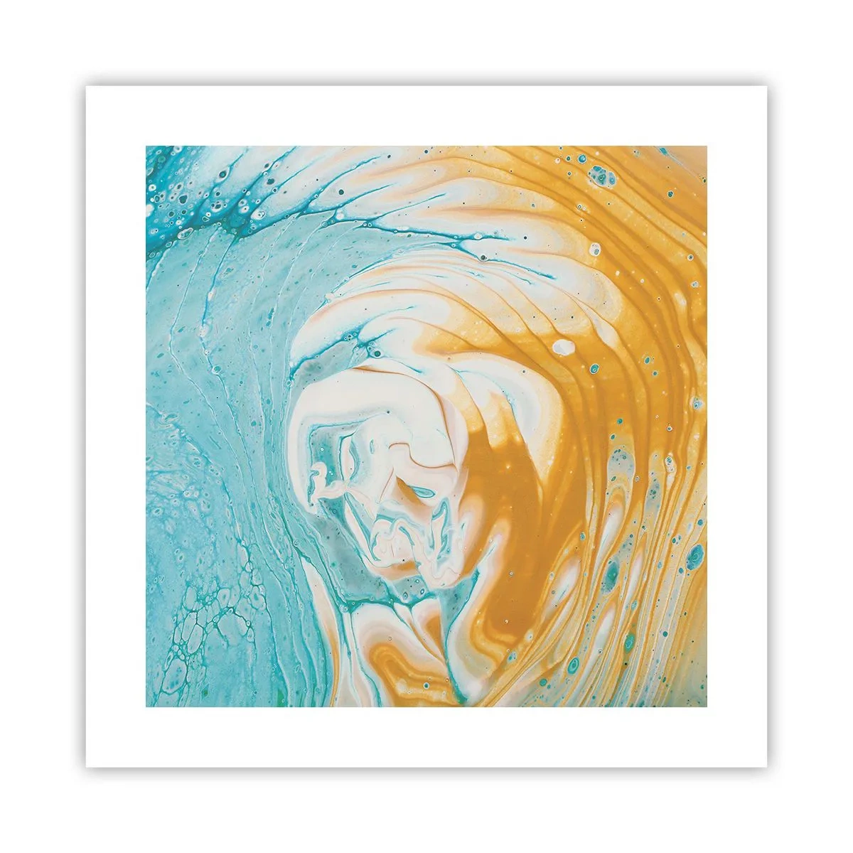 Poszter - Pasztell örvény - 40x40 cm