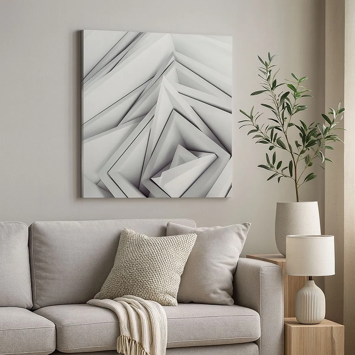 Vászonkép - Éles szögek bimbóznak - 30x30 cm