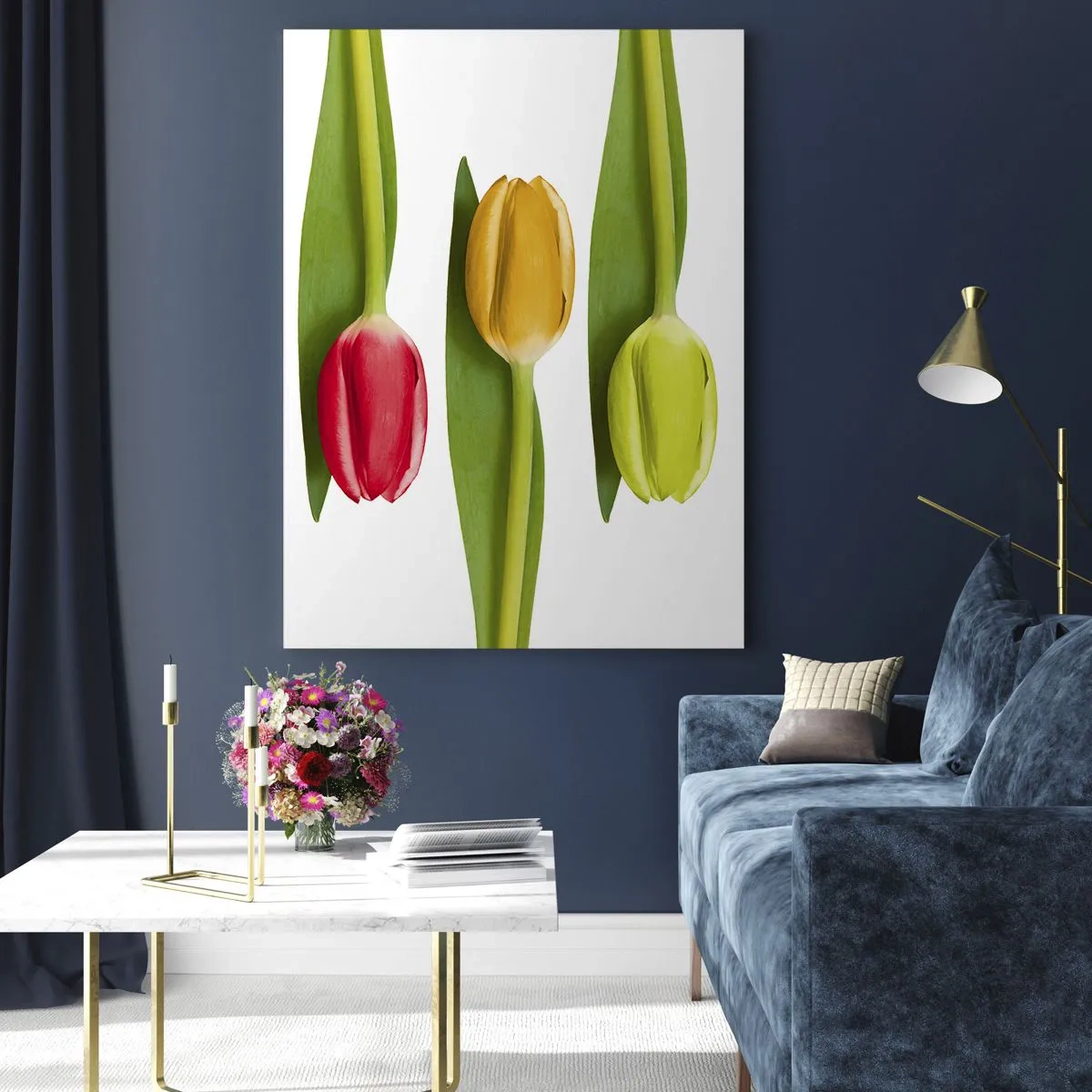 Üveg kép - Szivárvány kompozíció - 50x70 cm