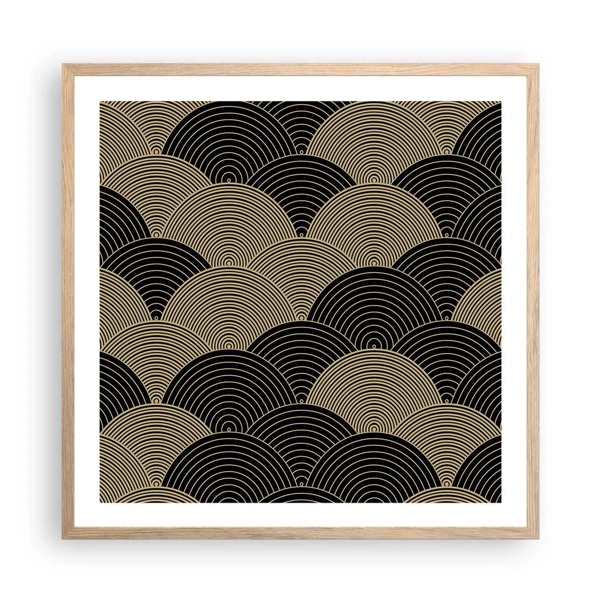 Poszter világos tölgy keretben - Egység a sokféleségben - 60x60 cm