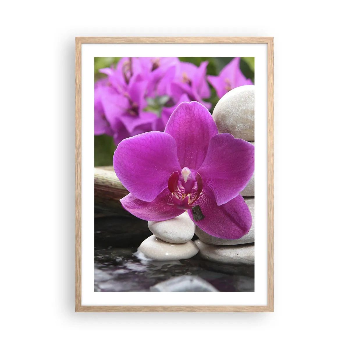 Poszter világos tölgy keretben - Már pihensz - 50x70 cm