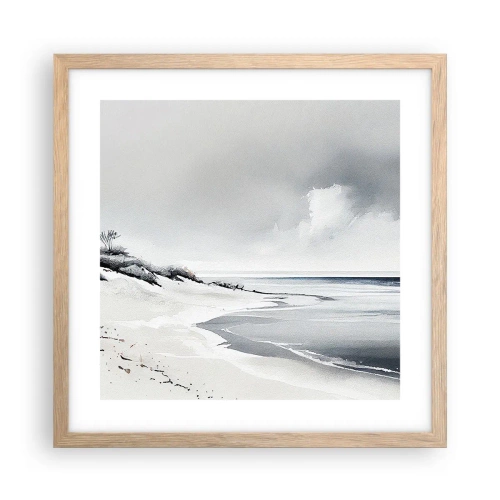 Poszter világos tölgy keretben - Mindig együtt - 40x40 cm