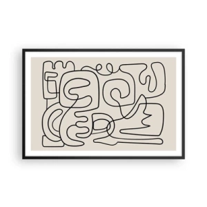 Poszter fehér keretben - A nyomonkövetésben - 91x61 cm