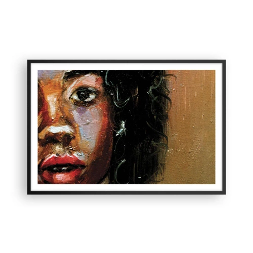 Poszter fehér keretben - Fekete és fény - 91x61 cm